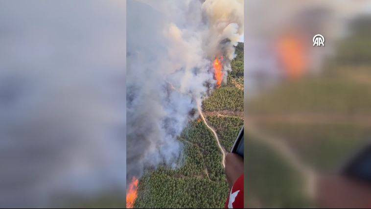 Aydın’ın Çine ilçesinde orman yangını - Resim: 11